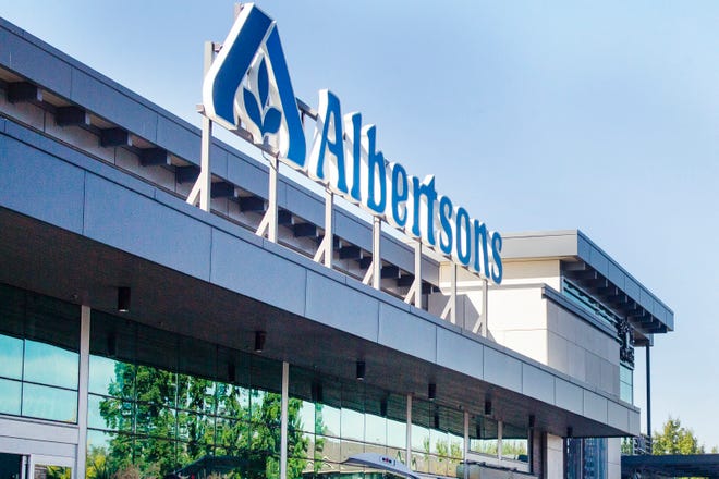 An Albertsons grocery store is seen in 2022 in Boise, Idaho. Washington state Attorney General Bob Ferguson on Monday, Jan. 15, 2024, sued to block the proposed merger of Kroger and Albertsons, two of the nation's largest grocery chains.
