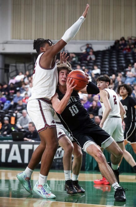 Grandview beats North Kitsap 71-64 in the 2A boys basketball state semifinals in Yakima on Friday, March 1, 2024.