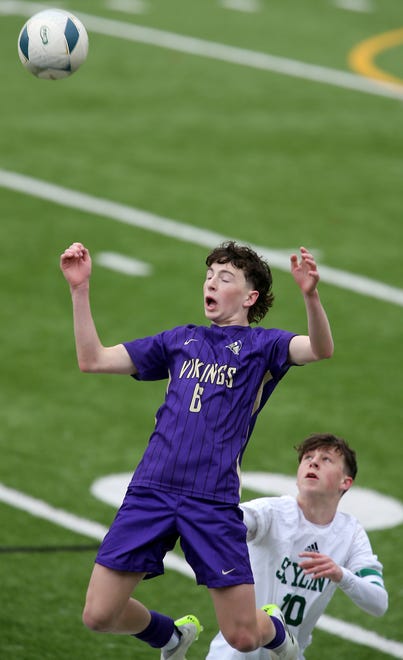 North Kitsap boys soccer opens their season with a 2-1 win over Skyline in Poulsbo on Saturday, March 9, 2024.